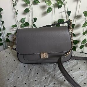Kate Spade Gray Crossbody Bag with Adjustable Strap